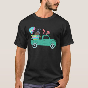 Gelukkige Pasen kwartel konijn paardrijden vrachtw T-shirt