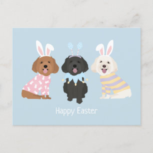 Gelukkige Pasen Maltipoo Honden Briefkaart