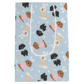 Gelukkige Pasen Maltipoo Honden Medium Cadeauzakje (Achterkant)