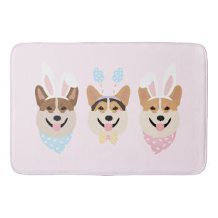 Gelukkige Pasen Pembroke Welsh Corgi Dogs Badmat