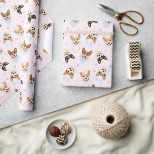 Gelukkige Pasen Pembroke Welsh Corgi Dogs Cadeaupapier