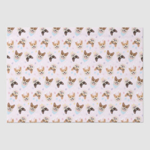 Gelukkige Pasen Pembroke Welsh Corgi Dogs Tissuepapier