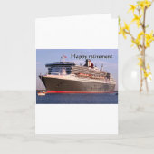 Gelukkige pensionering: cruise schip kaart (Gele Bloem)