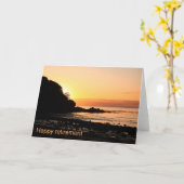 Gelukkige pensionering zonsondergang in Schotland Kaart (Gele Bloem)