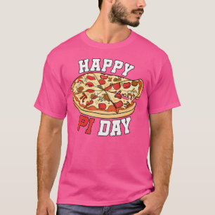 Gelukkige Pi Dag Pie Dag Pizza Wiskunde Pi Symbool T-shirt