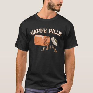 Gelukkige Pillen Duitse Herdershond Hond T-shirt