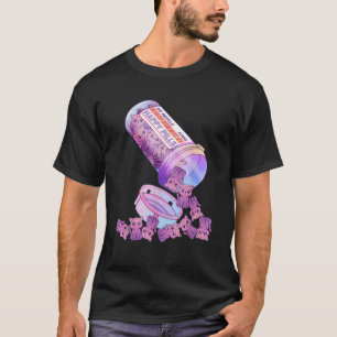Gelukkige Pillen Pastel Goth Kawaii Yami Kat Otaku T-shirt