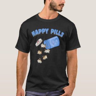 Gelukkige Pillen Schotse Fold Kat Kitten T-shirt