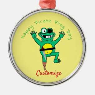Gelukkige Piratenkikkerdag Thunder_Cove Metalen Ornament