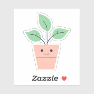 Gelukkige Plant Sticker