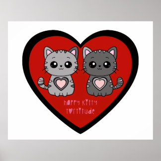 GELUKKIGE POES 1 POSTER