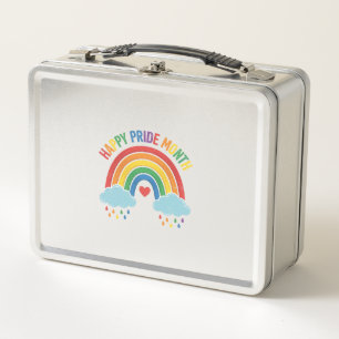 Gelukkige Pride Maand Regenboog Vintage Graveerdec