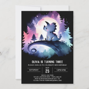 Gelukkige Printable Triceratops Verjaardag Kaart
