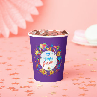 Gelukkige Purim-mandje Geschenken, Decoratie, Orna Papieren Bekers