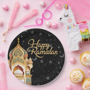gelukkige Ramadan Papieren Bordje