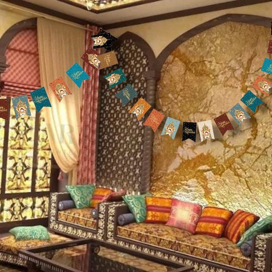 gelukkige Ramadan Vlaggetjes