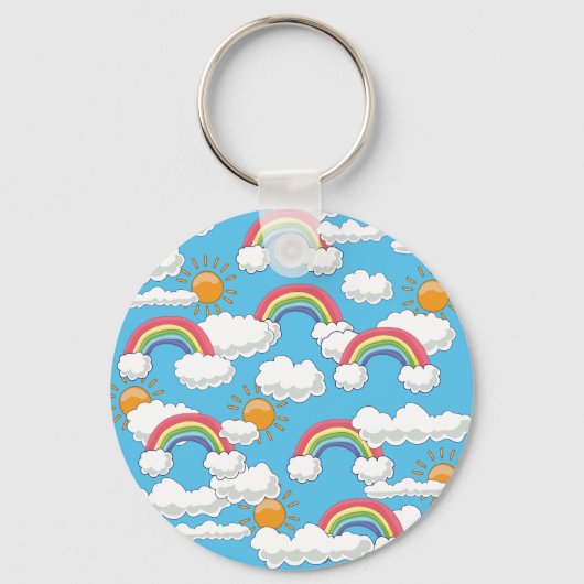 Gelukkige Regenboog Sleutelhanger (Voorkant)