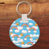 Gelukkige Regenboog Sleutelhanger (Voorkant)