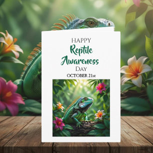 Gelukkige Reptiel Bewustzijnsdag 21 oktober kaa Kaart