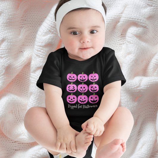 Gelukkige Roze Jack O'Lanterns Romper