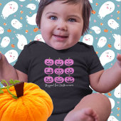 Gelukkige Roze Jack O'Lanterns Romper
