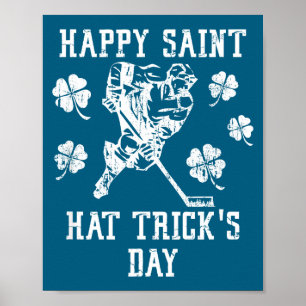 Gelukkige Saint Hat Trick Dag St Patricks Dag Grap Poster