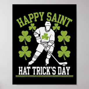 Gelukkige Saint Hat Trick Dag St. Patrick's Dag Ho Poster
