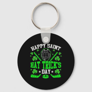 Gelukkige Saint Hat Trick's Dag IJshockey St. Patr Sleutelhanger