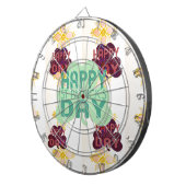 Gelukkige Saint Patrick's Day Mooie Art Print Dartbord (Voorkant Rechts)
