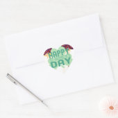 Gelukkige Saint Patrick's Day Mooie Art Print Hart Sticker (Envelop)