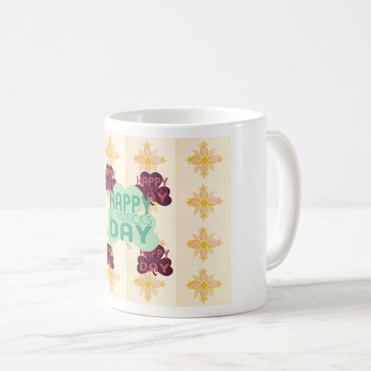 Gelukkige Saint Patrick's Day Mooie Art Print Koffiemok (Voorkant rechts)