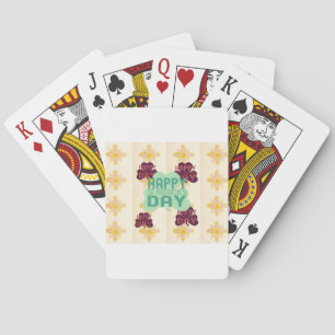 Gelukkige Saint Patrick's Day Mooie Art Print Pokerkaarten
