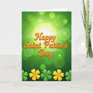 Gelukkige Saint Patties Dag Groene Kaart