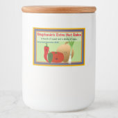 Gelukkige salsa mix gepersonaliseerd voedselcontainer etiket (Voorkant)
