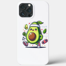 Gelukkige schattige avocado iPhone 13 pro max hoesje