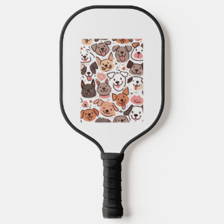 Gelukkige Schattigee Puppies Pattern 1 Pickleball Paddle