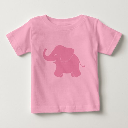 Gelukkige Schattigee roze olifant (Voorkant)