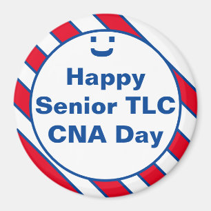Gelukkige Senior TLC CNA Dag Smile Leuke Magnet Magneet