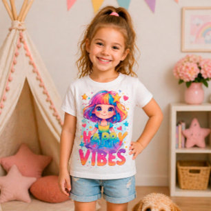 🌈 Gelukkige Sfeer Kleurrijk Schattig Cartoon Meis T-shirt