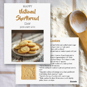 Gelukkige Shortbread-dag   6 januari Briefkaart