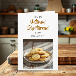 Gelukkige Shortbread-dag   6 januari Kaart