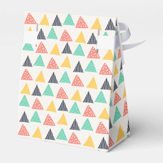 Gelukkige slak op driehoeken bedankdoosjes (Achterkant)