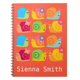 Gelukkige slakken cute slakken notitieboek