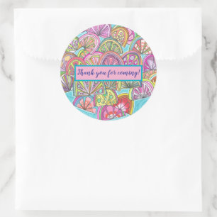 Gelukkige Slice Sticker Labels