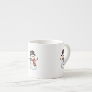 Gelukkige Sneeuwman Espresso Kop