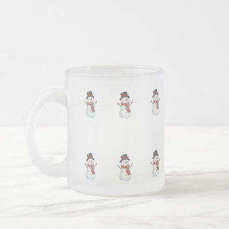 Gelukkige Sneeuwman Matglas Koffiemok