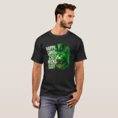 Gelukkige St Kat Trucs Dag Saint Paddy's Day Lepre T-shirt (Voorkant volledig)