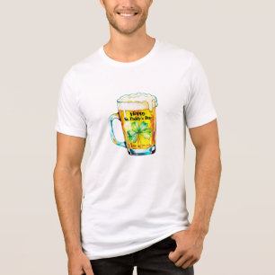Gelukkige St. Paddys Dag Biermok Klaver Ierse Trot Tri-Blend Shirt
