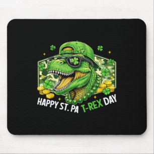 Gelukkige St Pat-rex Dag Dinosaur Camo St Patricks Muismat