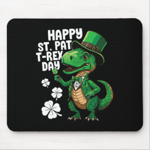 Gelukkige St Pat T-rex Dag St Patricks Dag Dinosau Muismat